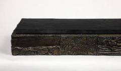 Paul Evans Paul Evans Wall Hanging Console Sculpted Bronze Slate Signed - 4032681