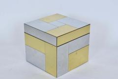 Paul Evans Paul Evans for Directional Cityscape Chrome and Brass Ice Bucket 1970s - 2864660