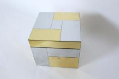 Paul Evans Paul Evans for Directional Cityscape Chrome and Brass Ice Bucket 1970s - 2864664
