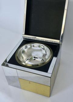 Paul Evans Paul Evans for Directional Cityscape Chrome and Brass Ice Bucket 1970s - 2864675