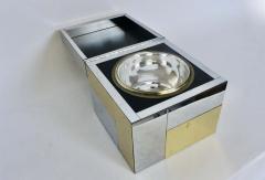 Paul Evans Paul Evans for Directional Cityscape Chrome and Brass Ice Bucket 1970s - 2864681