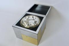 Paul Evans Paul Evans for Directional Cityscape Chrome and Brass Ice Bucket 1970s - 2864683