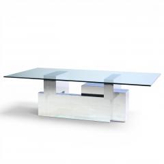 Paul Evans Paul Evans for Directional Cityscape Mid Century Chrome Dining Table - 4608647