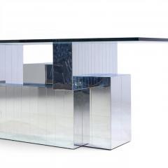 Paul Evans Paul Evans for Directional Cityscape Mid Century Chrome Dining Table - 4608649