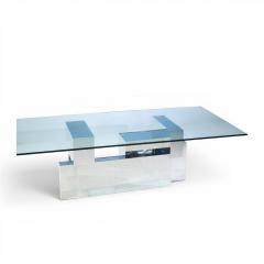 Paul Evans Paul Evans for Directional Cityscape Mid Century Chrome Dining Table - 4608650