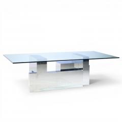 Paul Evans Paul Evans for Directional Cityscape Mid Century Chrome Dining Table - 4609837