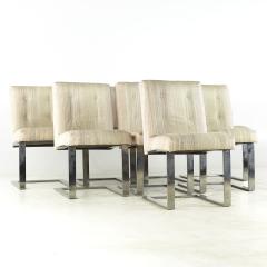 Paul Evans Paul Evans for Directional Mid Century Chrome Cantilever Dining Chairs - 3167134