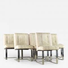 Paul Evans Paul Evans for Directional Mid Century Chrome Cantilever Dining Chairs - 3170621