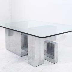 Paul Evans Paul Evans for Directional Mid Century Chrome Cityscape Dining Table - 4094256