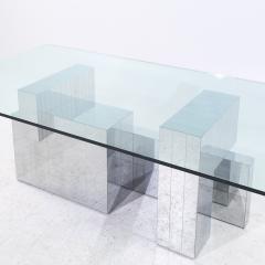 Paul Evans Paul Evans for Directional Mid Century Chrome Cityscape Dining Table - 4094257