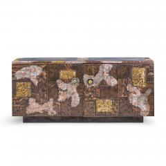 Paul Evans Paul Evans for Directional Mid Century Copper Pewter Bronze Patchwork Credenza - 4585248