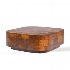Paul Evans Paul Evans for Directional Mid Century Patchwork Burlwood Coffee Table - 4455856