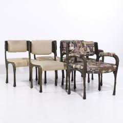 Paul Evans Paul Evans for Directional PE 105 106 MCM Bronze Stalagmite Chairs Set of 6 - 4118742