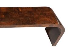 Paul Evans Phillip Lloyd Powell Paul Evans Burl Patchwork Waterfall Cityscape Console Table 1970 - 3098279