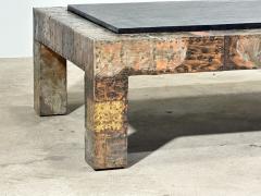 Paul Evans Phillip Lloyd Powell Paul Evans Patchwork Coffee Table w Slate Top 1970 - 4064662