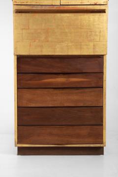 Paul Evans Phillip Lloyd Powell Paul Evans and Phillip Lloyd Powell Gold Leaf and Walnut Studio Cabinet 1963 - 2686594