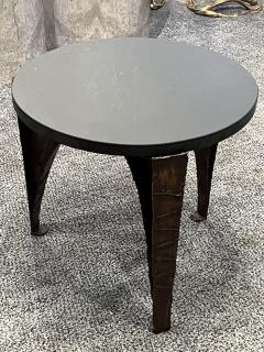 Paul Evans RARE EARLY PAUL EVANS DIMINUTIVE SLATE AND SCULPTED METAL TABLE - 2802669