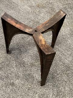 Paul Evans RARE EARLY PAUL EVANS DIMINUTIVE SLATE AND SCULPTED METAL TABLE - 2802679