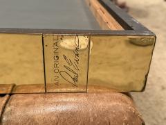 Paul Evans RARE SIGNED DOUBLE BRASS CITYSCAPE MIRRORS CENTER FLOATING CONSOLE BY PAUL EVANS - 4493868