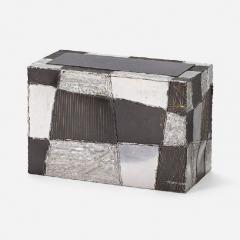 Paul Evans RARE WELDED AND PATINATED ALUMINUM ARGENTE SIDE TABLE BY PAUL EVANS - 3477359