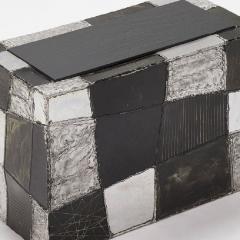 Paul Evans RARE WELDED AND PATINATED ALUMINUM ARGENTE SIDE TABLE BY PAUL EVANS - 3477360