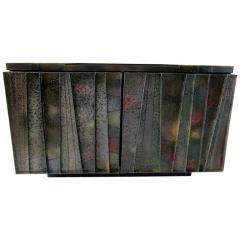 Paul Evans Rare American Modern Steel Front and Vermont Slate 2 Door Credenza Paul Evans - 4161788