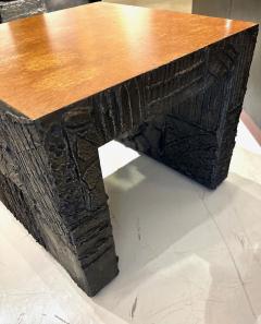 Paul Evans Rare Sculpted Bronze Side Table by Paul Evans for Directional - 4603688