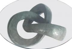 Paul Evans Round Studio Mid Century Abstract Modern Coffee Table in Sculptural Form Glass - 3330844