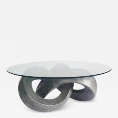 Paul Evans Round Studio Mid Century Abstract Modern Coffee Table in Sculptural Form Glass - 3333590