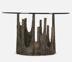 Paul Evans SCULPTED AND PATINATED BRONZE STALAGMITE CIRCULAR DINING TABLE BY PAUL EVANS - 2169169