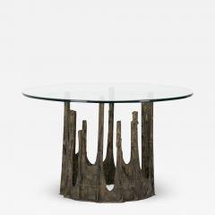 Paul Evans SCULPTED AND PATINATED BRONZE STALAGMITE CIRCULAR DINING TABLE BY PAUL EVANS - 2170780