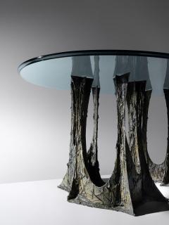 Paul Evans SCULPTED AND PATINATED BRONZE STALAGMITE OVAL DINING TABLE BY PAUL EVANS - 2720463