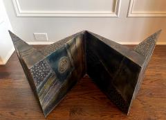 Paul Evans Sculpted Steel Zigzag Coffee Table Base by Paul Evans for Directional - 2985644