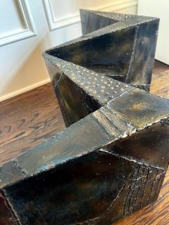 Paul Evans Sculpted Steel Zigzag Coffee Table Base by Paul Evans for Directional - 2985645