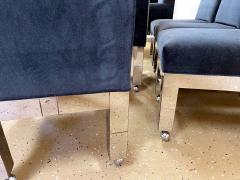 Paul Evans Set of Eight Chrome Cityscape Dining Chairs by Paul Evans for Directional - 2785390