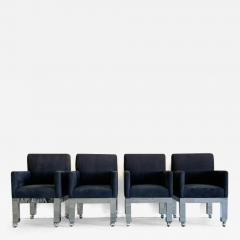 Paul Evans Set of Four Chrome Cityscape Chairs by Paul Evans for Directional - 3178505