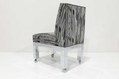Paul Evans Set of Four Chrome Cityscape Dining Chairs by Paul Evans for Directional - 3979960