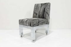 Paul Evans Set of Four Chrome Cityscape Dining Chairs by Paul Evans for Directional - 3979963