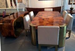 Paul Evans Set of Six Brass Cityscape Chairs Paul Evans for Directional - 41247