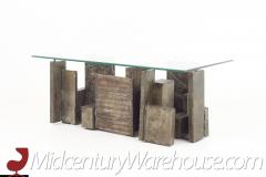 Paul Evans Style Mid Century Steel Coffee Table - 2570016