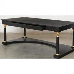 Paul Ferrante Neoclassical Style Gitwood Ebonized Walnut Desk Modern - 3059159
