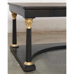 Paul Ferrante Neoclassical Style Gitwood Ebonized Walnut Desk Modern - 3059160