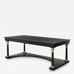 Paul Ferrante Neoclassical Style Gitwood Ebonized Walnut Desk Modern - 3064814