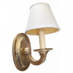 Paul Ferrante Pair of Regency Style Paul Ferrante White Gold Giktwood Sconces - 4707497