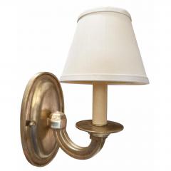 Paul Ferrante Pair of Regency Style Paul Ferrante White Gold Giktwood Sconces - 4707500