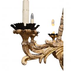 Paul Ferrante Paul Ferrante 18c Style Medici Italian Giltwood Chandelier - 4663952