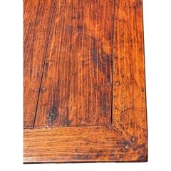 Paul Ferrante Paul Ferrante 18th C Style Rustic Italian Walnut Wrought Iron Trestle Table - 4247343