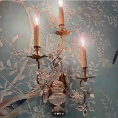 Paul Ferrante Paul Ferrante Rock Crystal Bird Sconces A Pair - 4578088