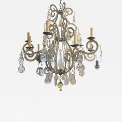 Paul Ferrante Paul Ferrante Silver Metal French Crystal Chandelier - 2111519