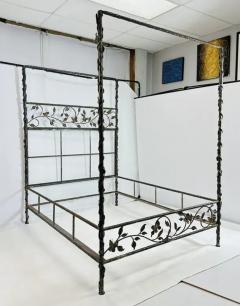 Paul Ferrante Wrought Iron Queen Size Poster Bed by Paul Ferrante - 3948827